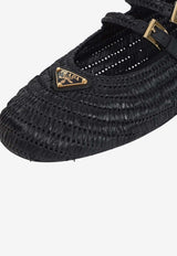 Woven Leather Ballet Flats