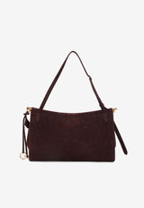 Pocket 25 Suede Shoulder Bag