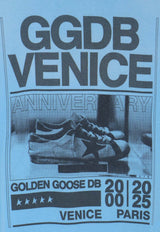 Golden Goose DB Graphic Print Distressed T-shirt Light Blue GMP01220P00236850977_Cristalseas_41114657