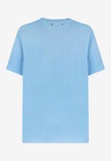 Golden Goose DB Graphic Print Distressed T-shirt Light Blue GMP01220P00236850977_Cristalseas_41114657