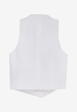 Tom Ford Paneled Buttoned Vest White WA0047FAX1609WAB_White_40468878