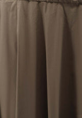 Aspesi Flared Midi Skirt Brown 2289P07601237_Military_54418011