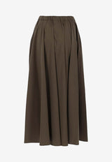 Aspesi Flared Midi Skirt Brown 2289P07601237_Military_54418011