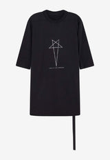 Rick Owens DRKSHDW Pentagram Oversized T-shirt Black DU01F4274RIGEP30911_BLACK MILK_54407862