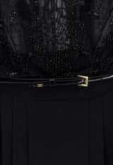 Elisabetta Franchi Embroidered Maxi Dress Black ABR4262E2110_Black_41973289