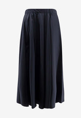 Aspesi Flared Midi Skirt Blue 2289P07601098_Blue_54418067