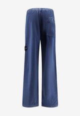 Stone Island Straight-Leg Elasticated Jeans Blue L1S143100001S0J19V0021_Blue_56807544