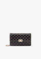 Valentino Rockstud Spike Leather Crossbody Bag Black 8W0B0137NAP0NO_Black_42176923