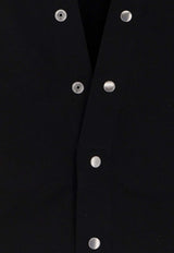 Rick Owens DRKSHDW Larry V-neck Shirt Black DU01F4287CVS09_Black_54407865