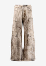 Rick Owens DRKSHDW Bleached Cargo Denim Pants Beige DU01F4361DST34_DUST_54407871