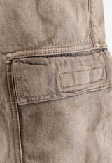Rick Owens DRKSHDW Bleached Cargo Denim Pants Beige DU01F4361DST34_DUST_54407871