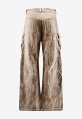 Rick Owens DRKSHDW Bleached Cargo Denim Pants Beige DU01F4361DST34_DUST_54407871