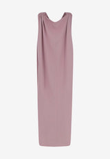 Balenciaga Silk Crepe Sack Midi Dress Pink 872519TUT145663_Dusty Pink_44824494