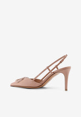 Valentino VLogo 80 Patent Leather Slingback Pumps Pink 8W0S0R01TMKGF9_ROSE CANNELLE_42176827