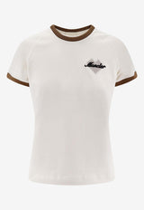 Moncler Heart-Shaped Print Logo T-shirt White L10938C000158790F21I_White_56807542