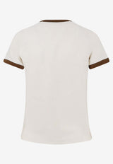 Moncler Heart-Shaped Print Logo T-shirt White L10938C000158790F21I_White_56807542