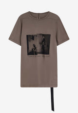 Rick Owens DRKSHDW Graphic Print T-shirt Gray DU01F4250RNEP6P3409_Black_54407881