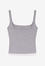Entire Studios Ribbed Tanked Top White ESSS26TA018766238_PEBBLE_58116726