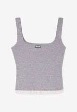 Entire Studios Ribbed Tanked Top White ESSS26TA018766238_PEBBLE_58116726