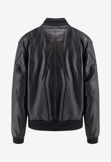 Diesel Leather Zip-Up Jacket Black A201130PFAH9XX_Black_44131668