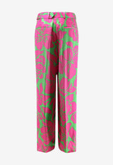 Dries Van Noten Peaches Bis Printed Pants Multicolor 2610109213189604_Green_54420934