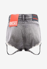 Diesel Denim Bermuda Shorts Gray A0355709P0802_Grey_44131716