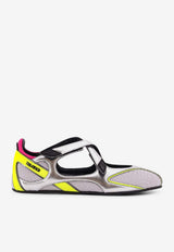 The Attico Floor 01 Ballet Flats Silver 260WSH00871MIX024AA465_HOLOGRAPHIC SILVER_49751013