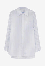 SEAFARER Tara Striped Buttoned Shirt White SWC0093TCF01400009052_White_54423195