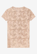 Diesel Printed Crewneck T-shirt Pink A183150DRAK7FS_Pink_44131737