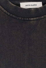 Entire Studios Crewneck Pullover Sweatshirt Black ESSS26TO010120392_washed black_58116747