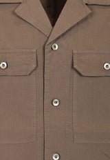 Rick Owens DRKSHDW Tommy Solid Shirt Brown DU01F4290CR34_DUST_54407902