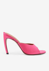 The Attico Betta 95 Satin Mules Pink 260WSH00886EEE106AA149_WARM FUCHSIA_49751043