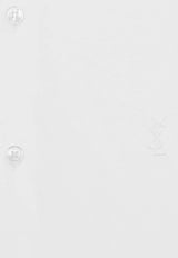 Saint Laurent Cassandre Long-Sleeved Shirt White 859779Y2N489000_White_44132728