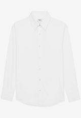 Saint Laurent Cassandre Long-Sleeved Shirt White 859779Y2N489000_White_44132728