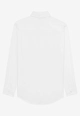 Saint Laurent Cassandre Long-Sleeved Shirt White 859779Y2N489000_White_44132728