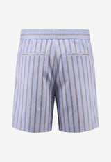 Tom Ford Silk Striped Bermuda Shorts Light Blue SSC009FMS111UUB_MultiColour_40468879