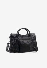 Balenciaga Medium Le City Leather Handbag Black 8657602ACFH1000_Black_48028955