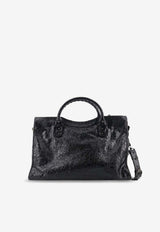 Balenciaga Medium Le City Leather Handbag Black 8657602ACFH1000_Black_48028955