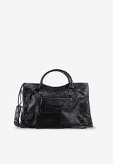 Balenciaga Medium Le City Leather Handbag Black 8657602ACFH1000_Black_48028955