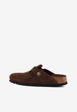 Birkenstock Boston Suede Flat Mules Brown 1031637CARAFE TONAL_Brown_54417819