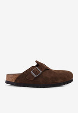 Birkenstock Boston Suede Flat Mules Brown 1031637CARAFE TONAL_Brown_54417819
