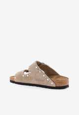 Birkenstock Arizona Rivet Suede Sandals Taupe 1029390TAUPE_Brown_54417828