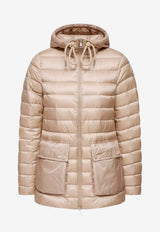 Moncler Jasmin Hooded Down Jacket Beige L10931A00029597YG212_Beige_53817824