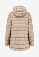 Moncler Jasmin Hooded Down Jacket Beige L10931A00029597YG212_Beige_53817824