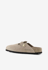 Birkenstock Boston BS Suede Flat Mules Taupe 1031511TAUPE_Beige_54417829
