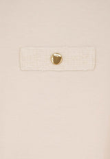 Moncler Crewneck T-shirt with Decorative-Pockets Cream L10938C0002389B9B050_White_53817837