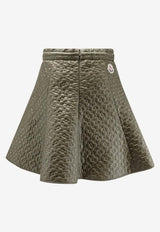 Moncler Quilted Nylon Padded Mini Skirt Green L10932D00005788UX825_Green_53817844