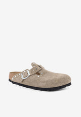 Birkenstock Boston Rivets Suede Mules Taupe 1030418TAUPE_Brown_54417877