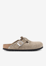 Birkenstock Boston Rivets Suede Mules Taupe 1030418TAUPE_Brown_54417877