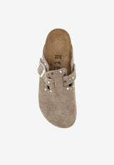 Birkenstock Boston Rivets Suede Mules Taupe 1030418TAUPE_Brown_54417877